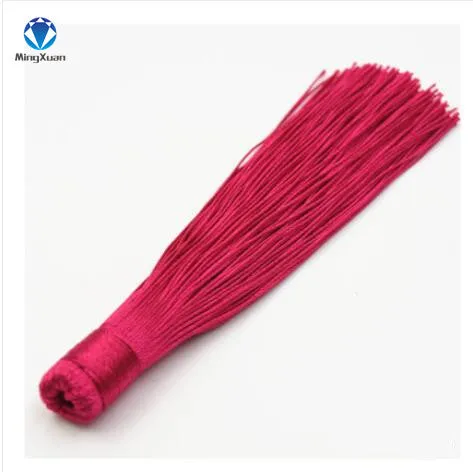 10pcs/lot 12CM Mixed Cotton Silk Tassels Earrings Charm Pendant Satin Tassels for DIY Jewelry Making Findings Materials