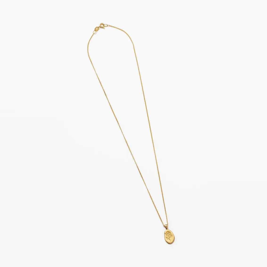 18" Rose Necklace (Gold)