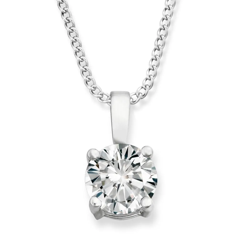 3 ct. Solitaire Pendant