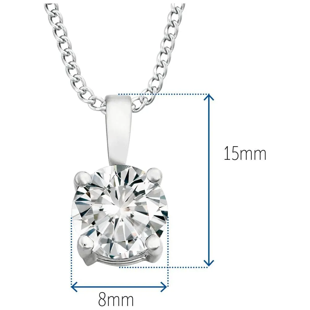 3 ct. Solitaire Pendant