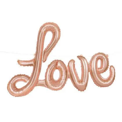 36" Love Mylar Balloon - Rose Gold