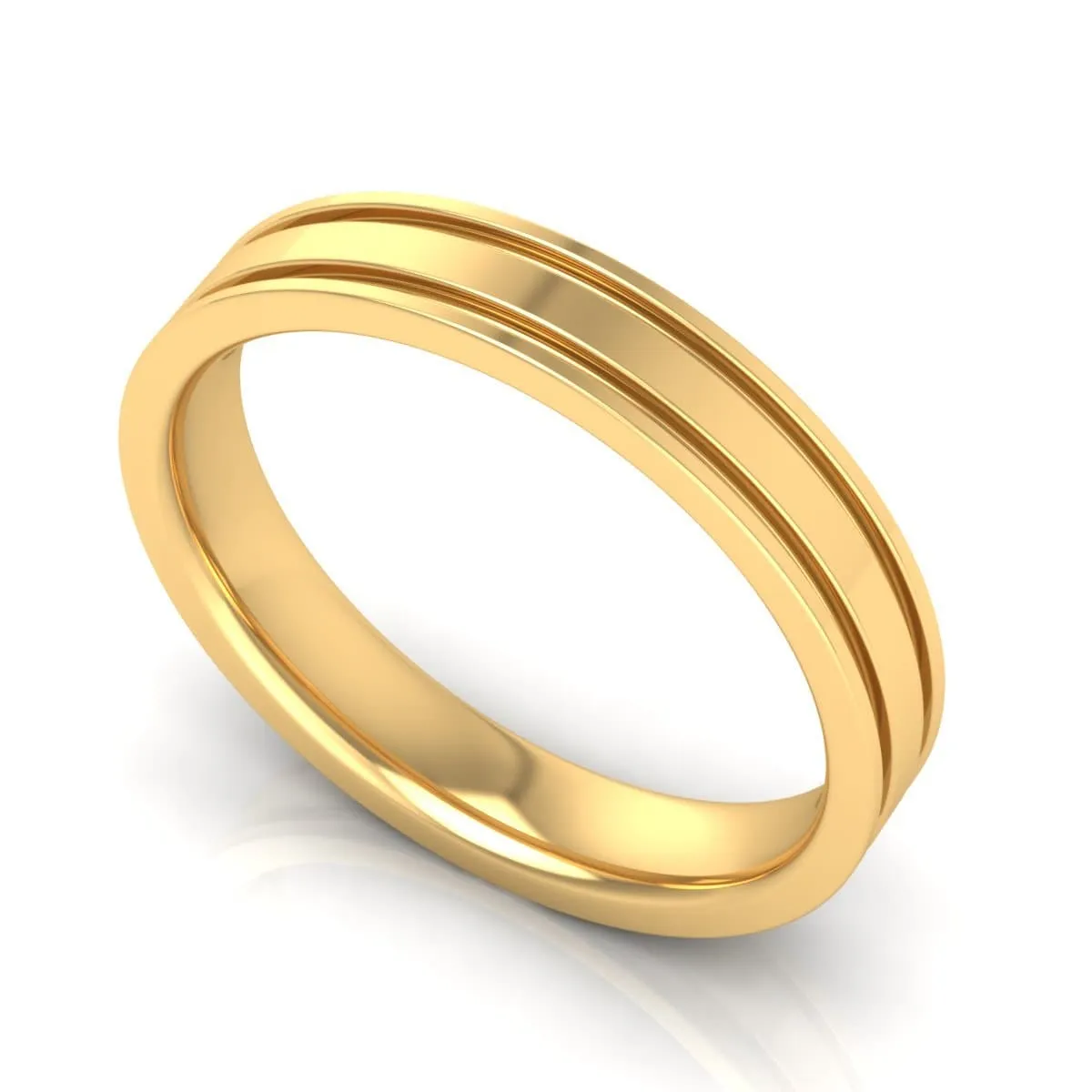 4.0 mm Plain Wedding Band in 14KT, 18KT & Platinum