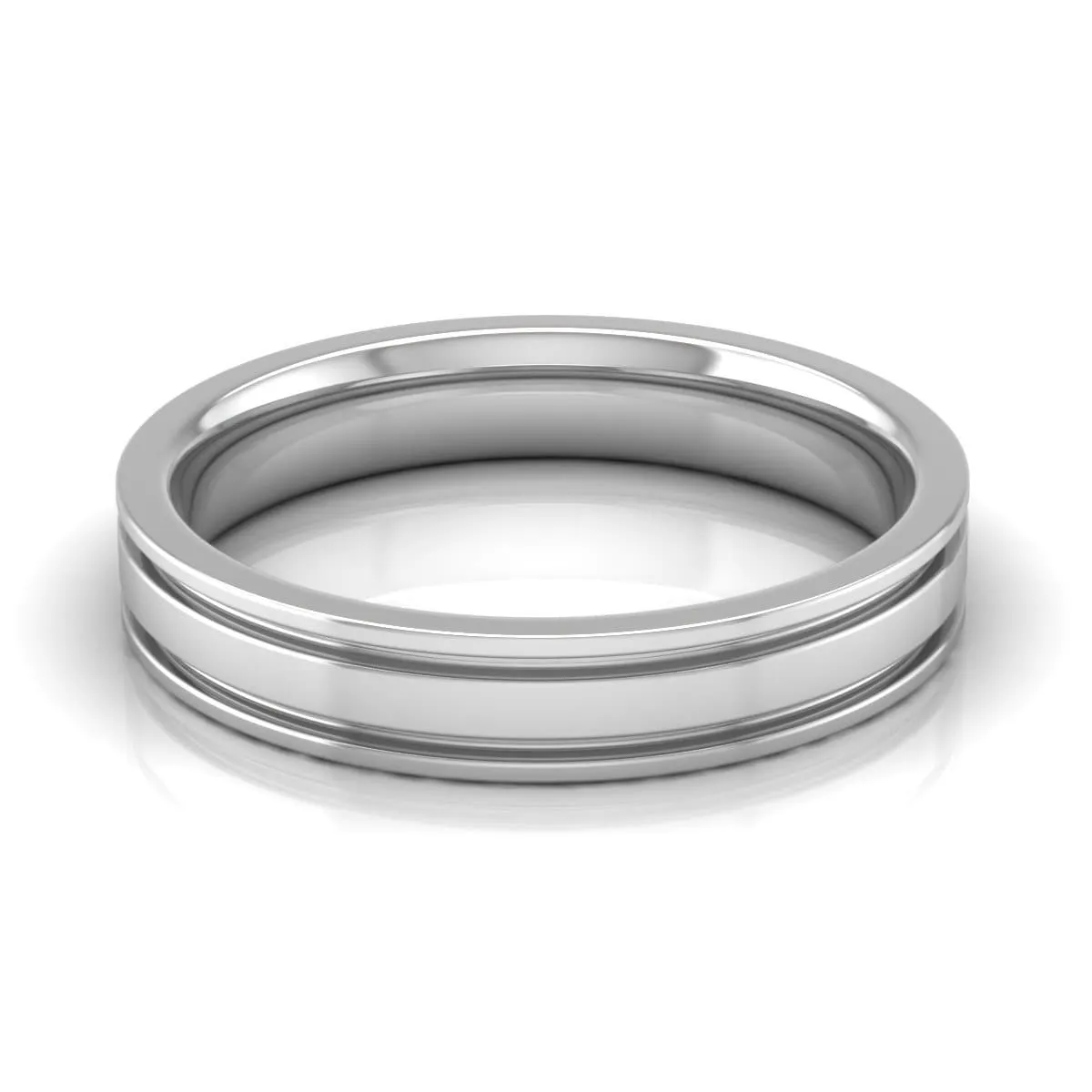 4.0 mm Plain Wedding Band in 14KT, 18KT & Platinum