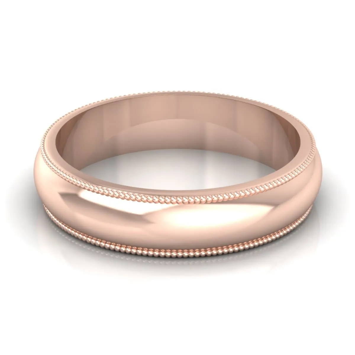 5.0 mm Comfort Fit Plain Wedding Band in 14KT, 18KT & Platinum