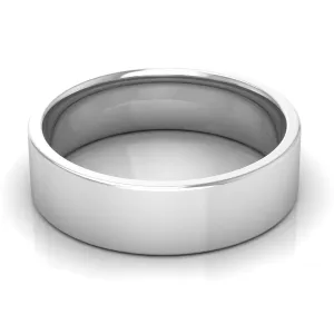 6.0 mm Comfort Fit Plain Wedding Band in 14KT, 18KT & Platinum