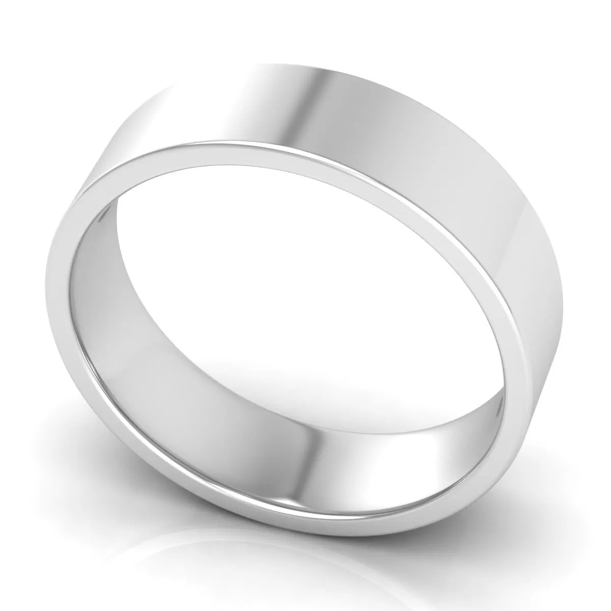 6.0 mm Comfort Fit Plain Wedding Band in 14KT, 18KT & Platinum