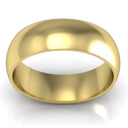 7mm Traditional Wedding Ring in 14kt Gold