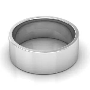 8.0 mm Comfort Fit Plain Wedding Band in 14KT, 18KT & Platinum