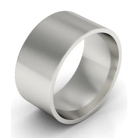 9mm Platinum Wedding Ring Flat