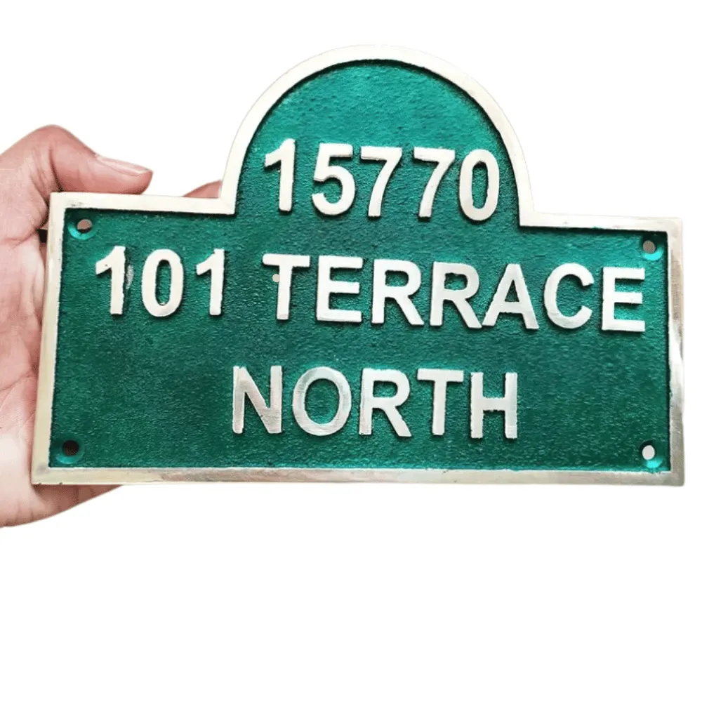 Address Brass Plaque Plate ABP121