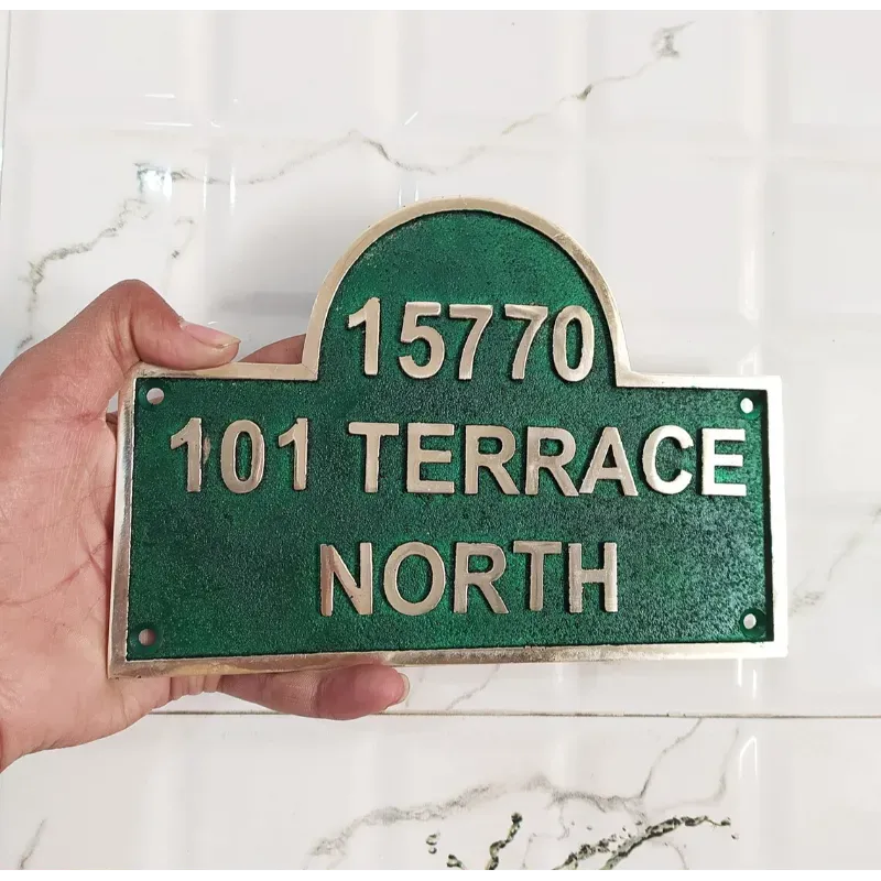 Address Brass Plaque Plate ABP121