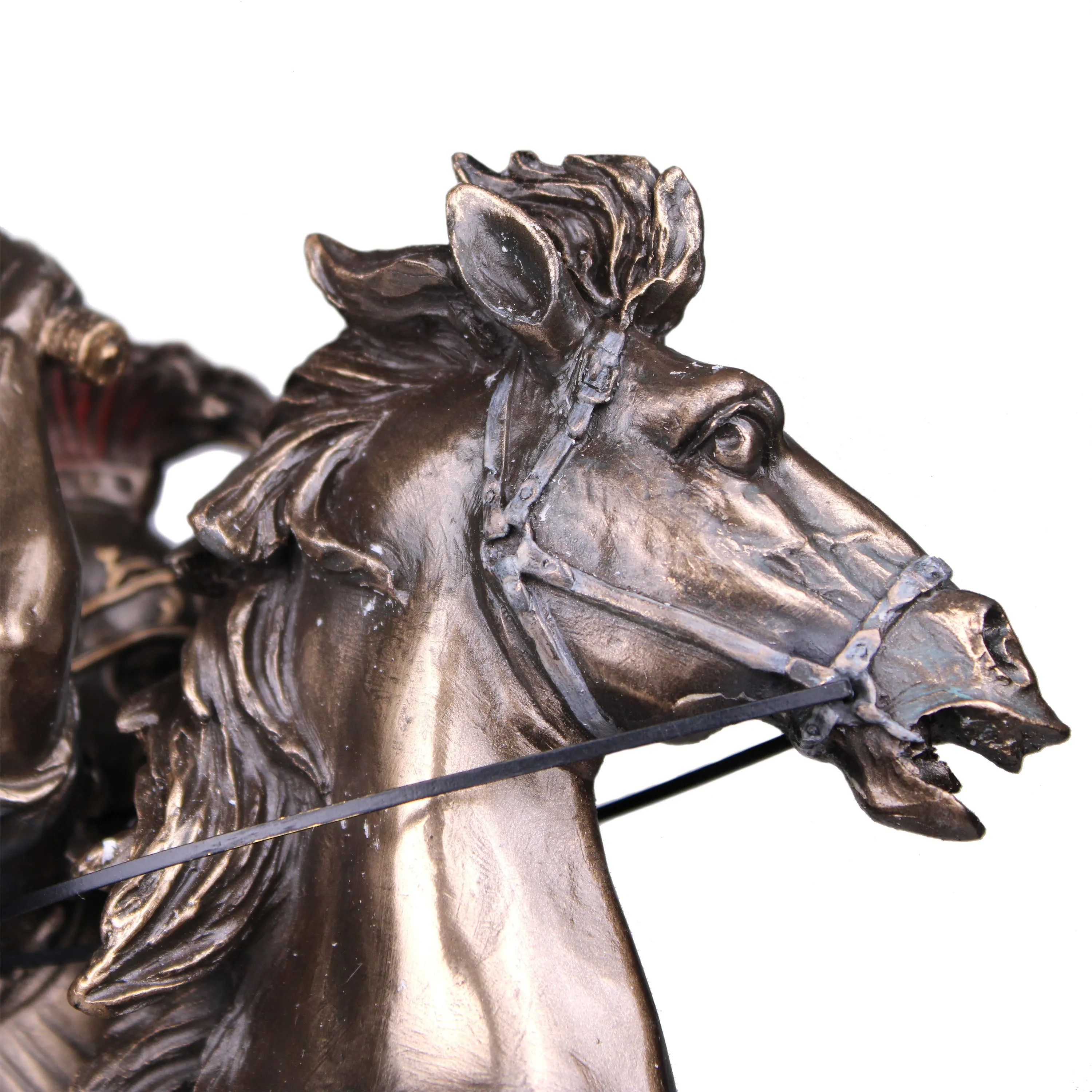 Alexander The Great on Horse Statue (Cold Cast Bronze Sculpture)