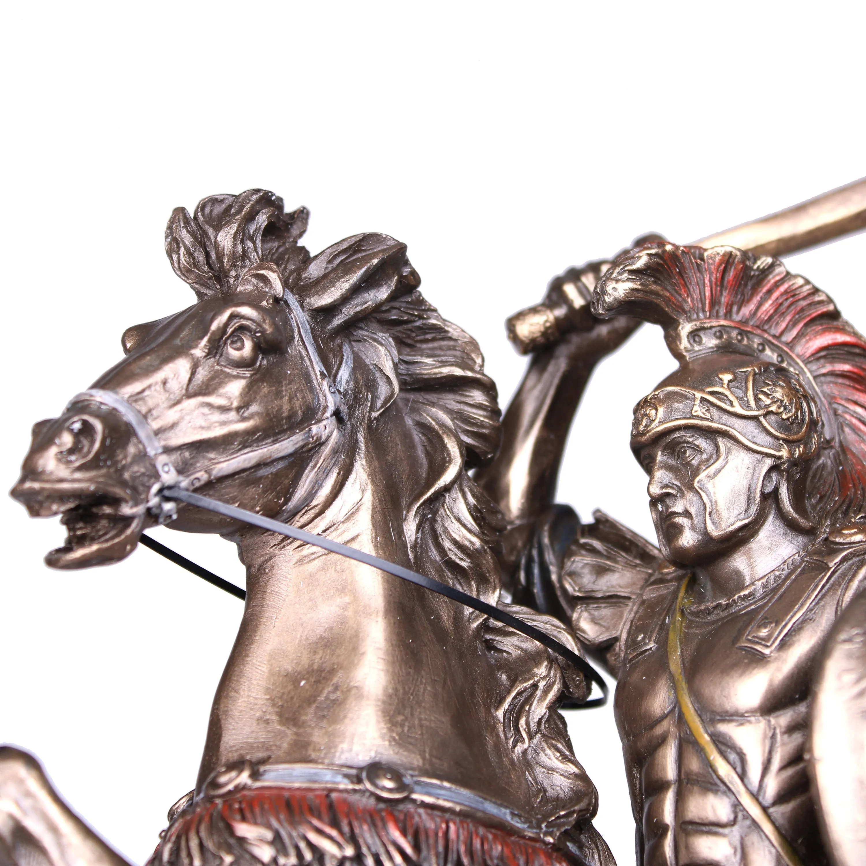 Alexander The Great on Horse Statue (Cold Cast Bronze Sculpture)