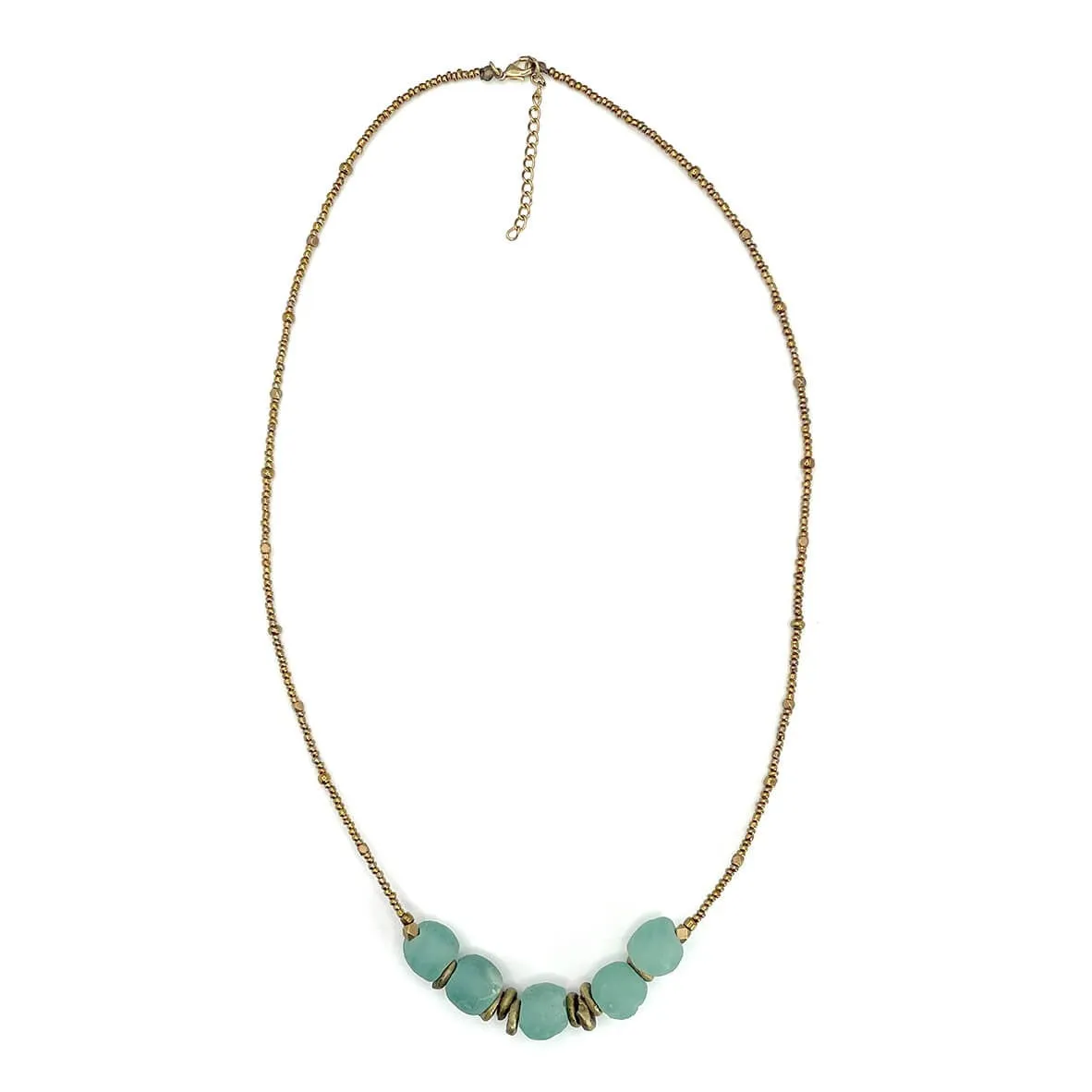 Aqua Jasmine Necklace