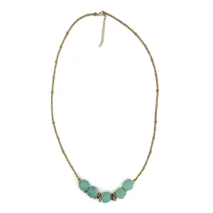 Aqua Jasmine Necklace