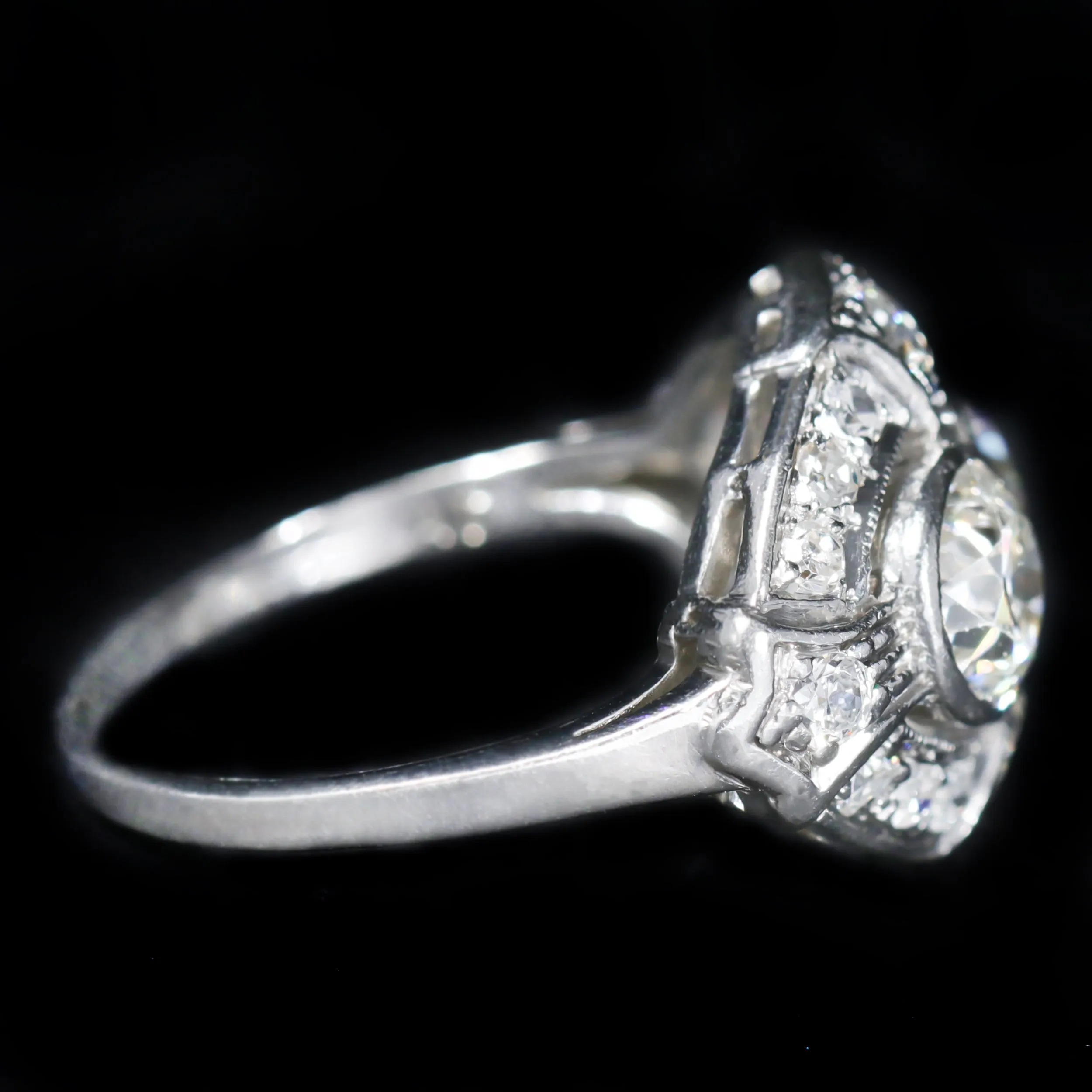 Art Deco 1.25 Carat Toi et Moi Engagement Ring