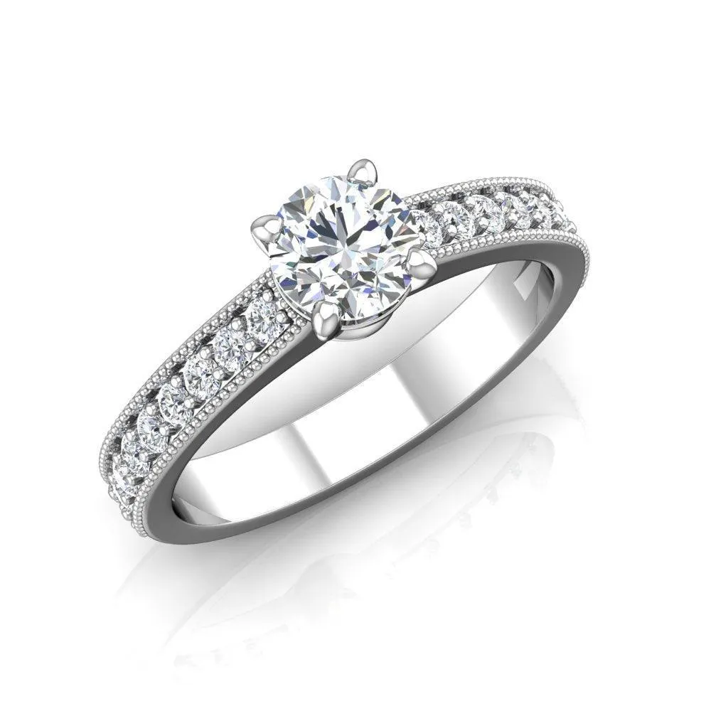 Aviva Bridal Set -1 3/4 Ct. T.W. 14K IGI Certified I-VS