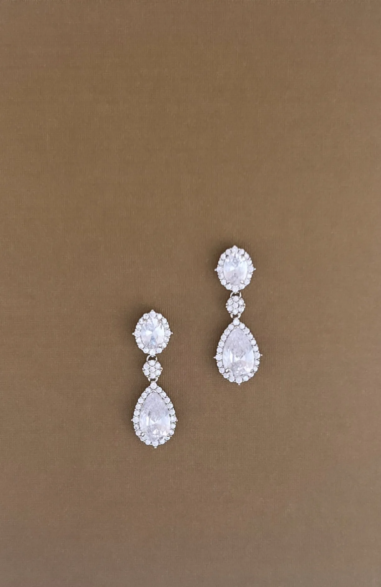 AWE Simulated Diamond Drop Earrings