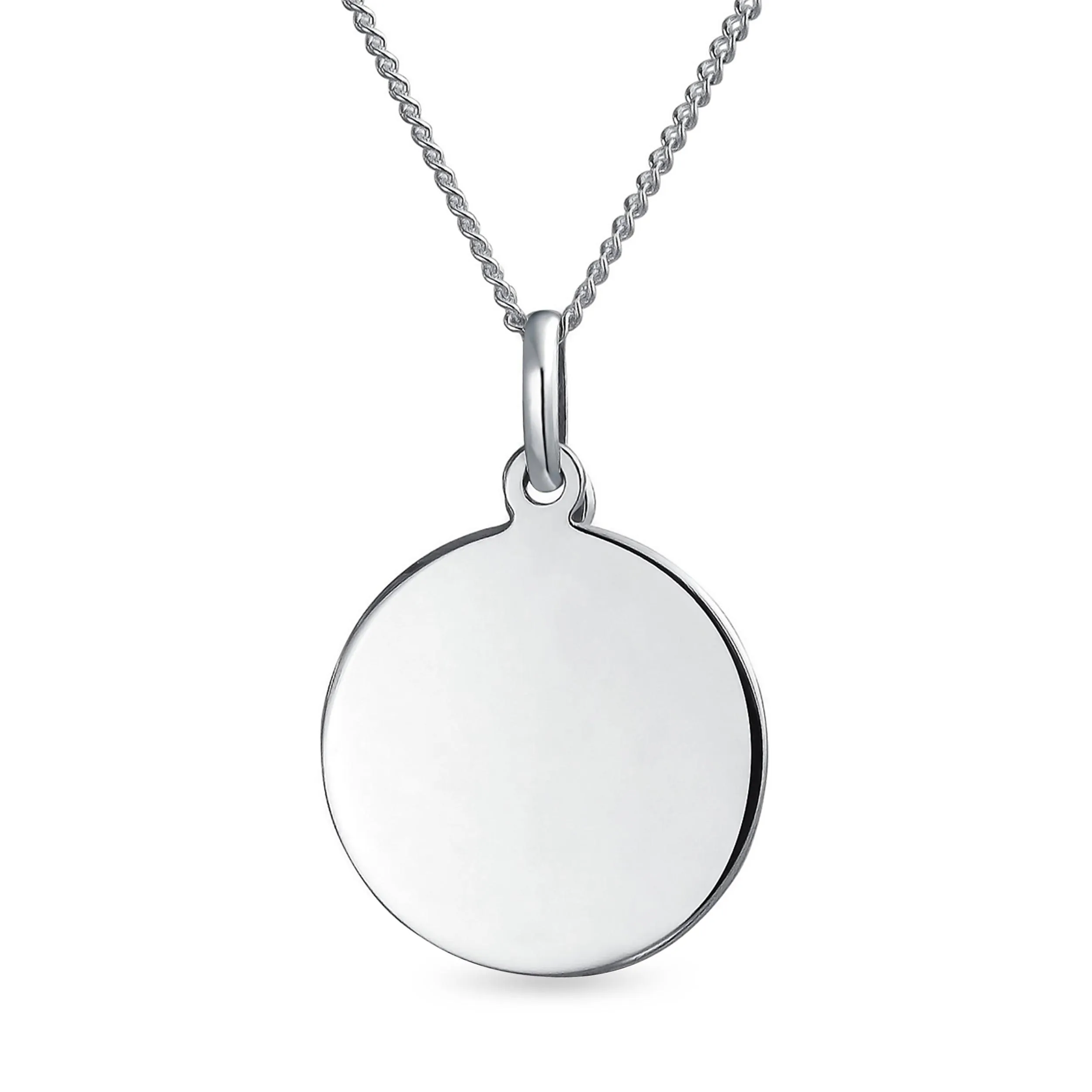 AYLLU Live The Life You Love Disc BFF Pendant Necklace Sterling Silver