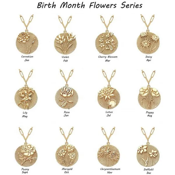 Birth Flower Necklace