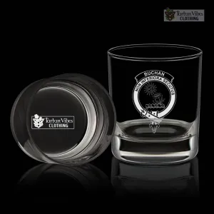 Buchan Family Crest Engraved Whiskey Glass