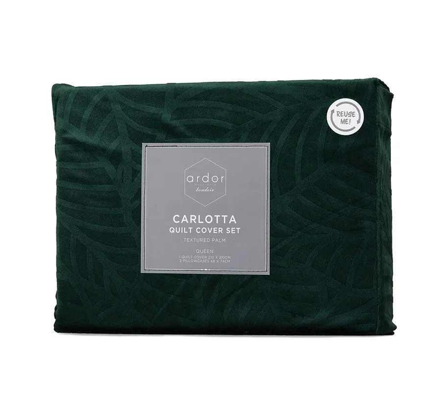 Carlotta Quilt Cover Set Range Forest