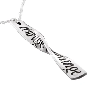 Courage To Change Twist Pendant Necklace