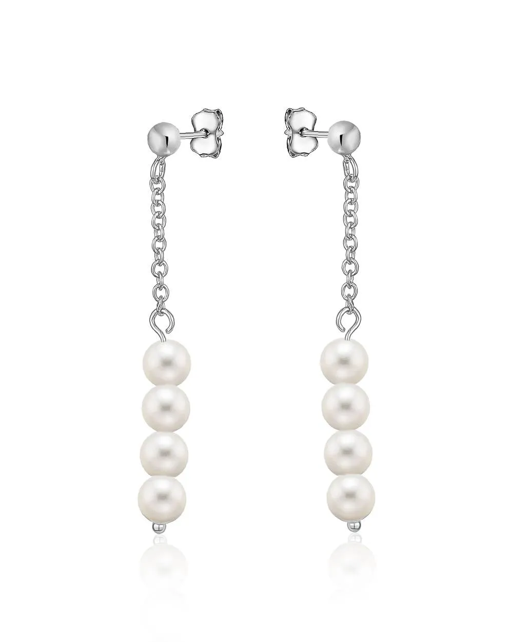 Dangling Freshwater Pearl Earrings