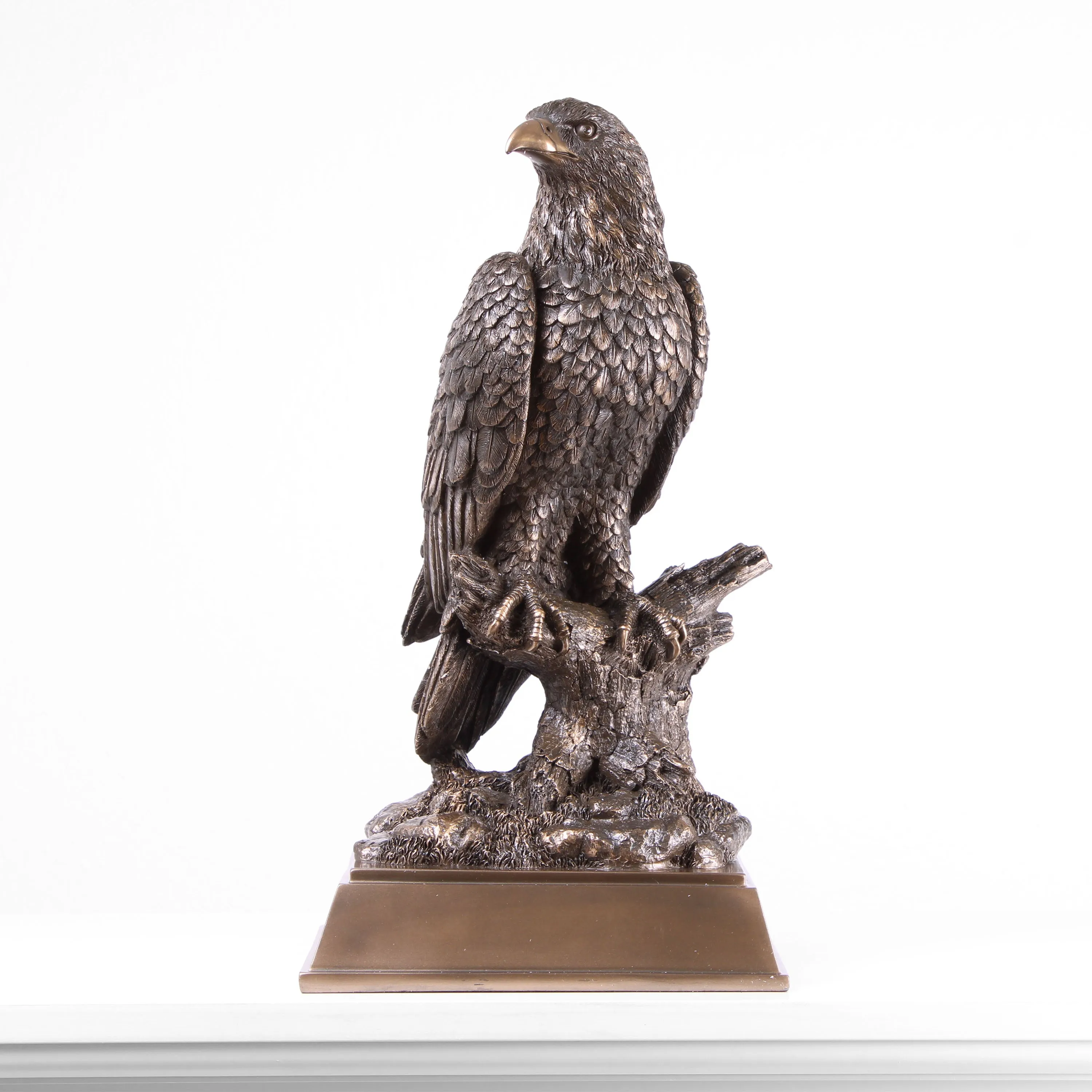 Eagle Bronze Statue (Cold Cast Bronze Animal Sculpture)