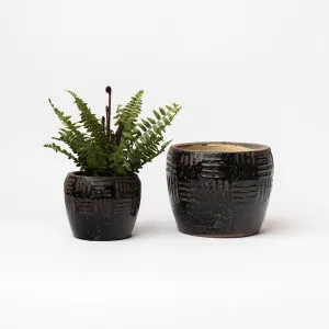 Embossed Terracotta Planter