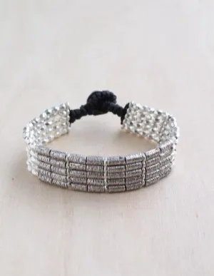 Etched Bar Premium Alloy Bracelet