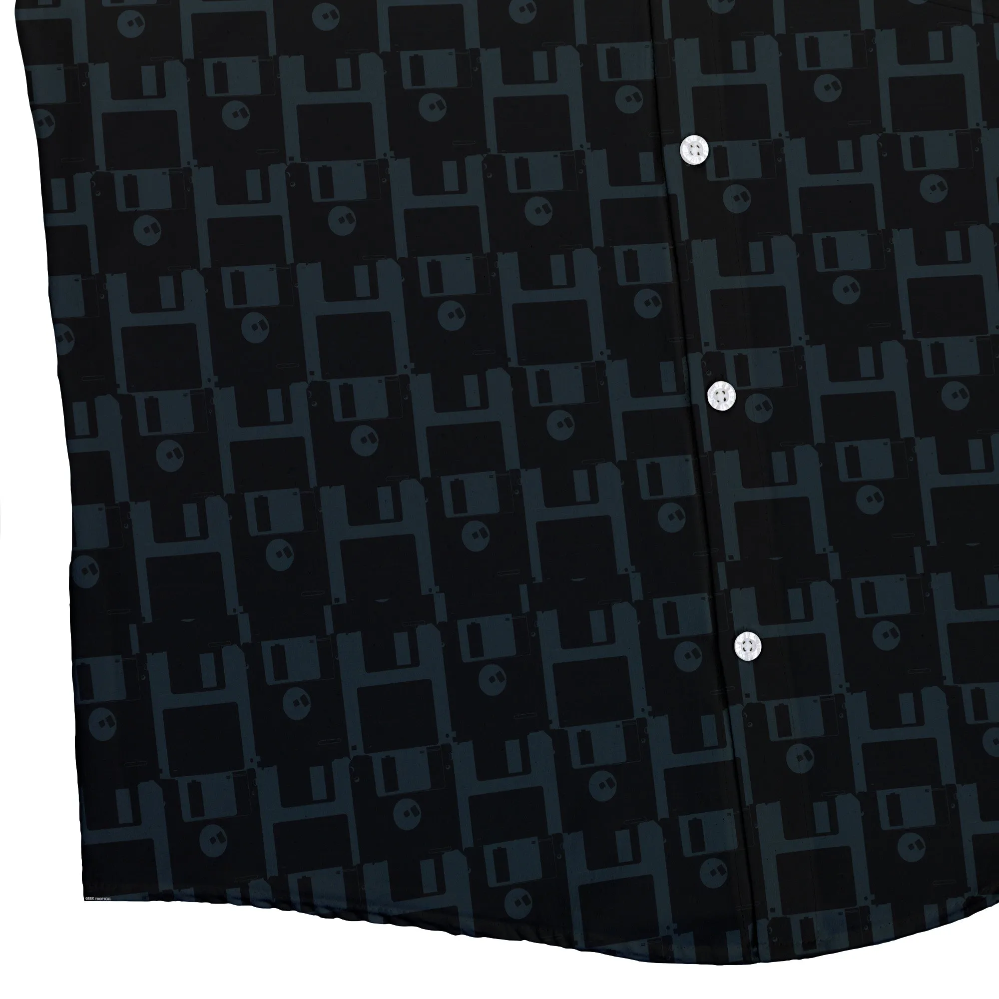 Floppy Disk Button Up Shirt