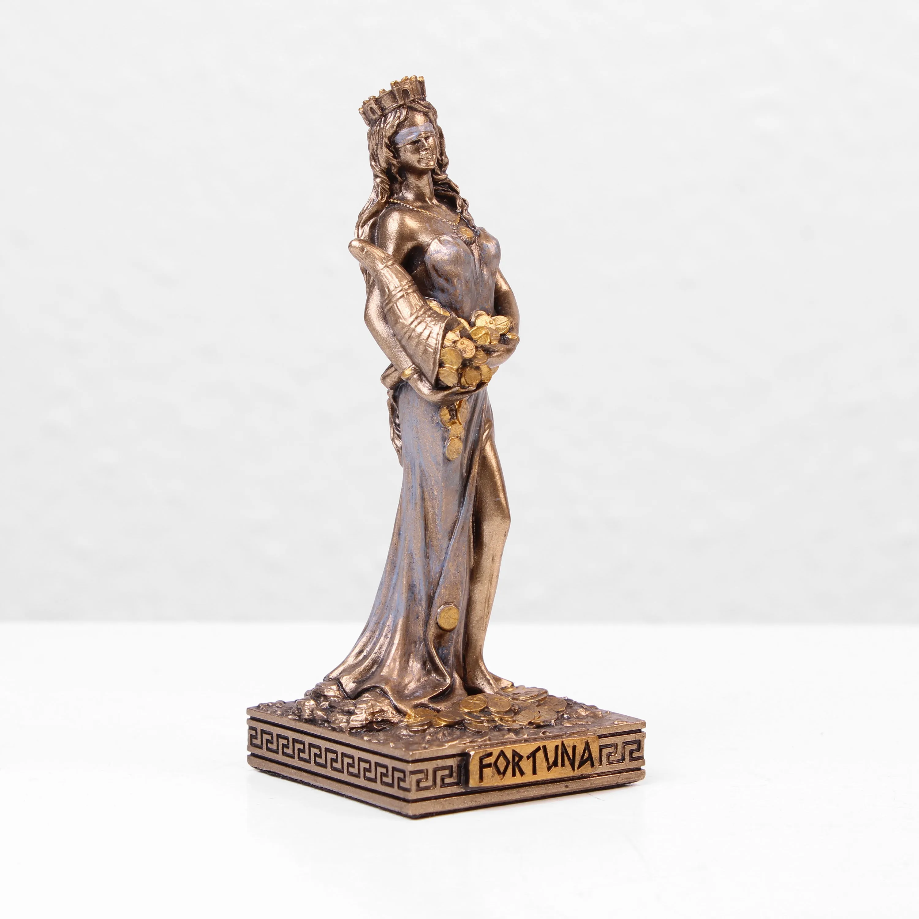 Fortuna Greek Goddess Statue (Cold Cast Bronze Sculpture)