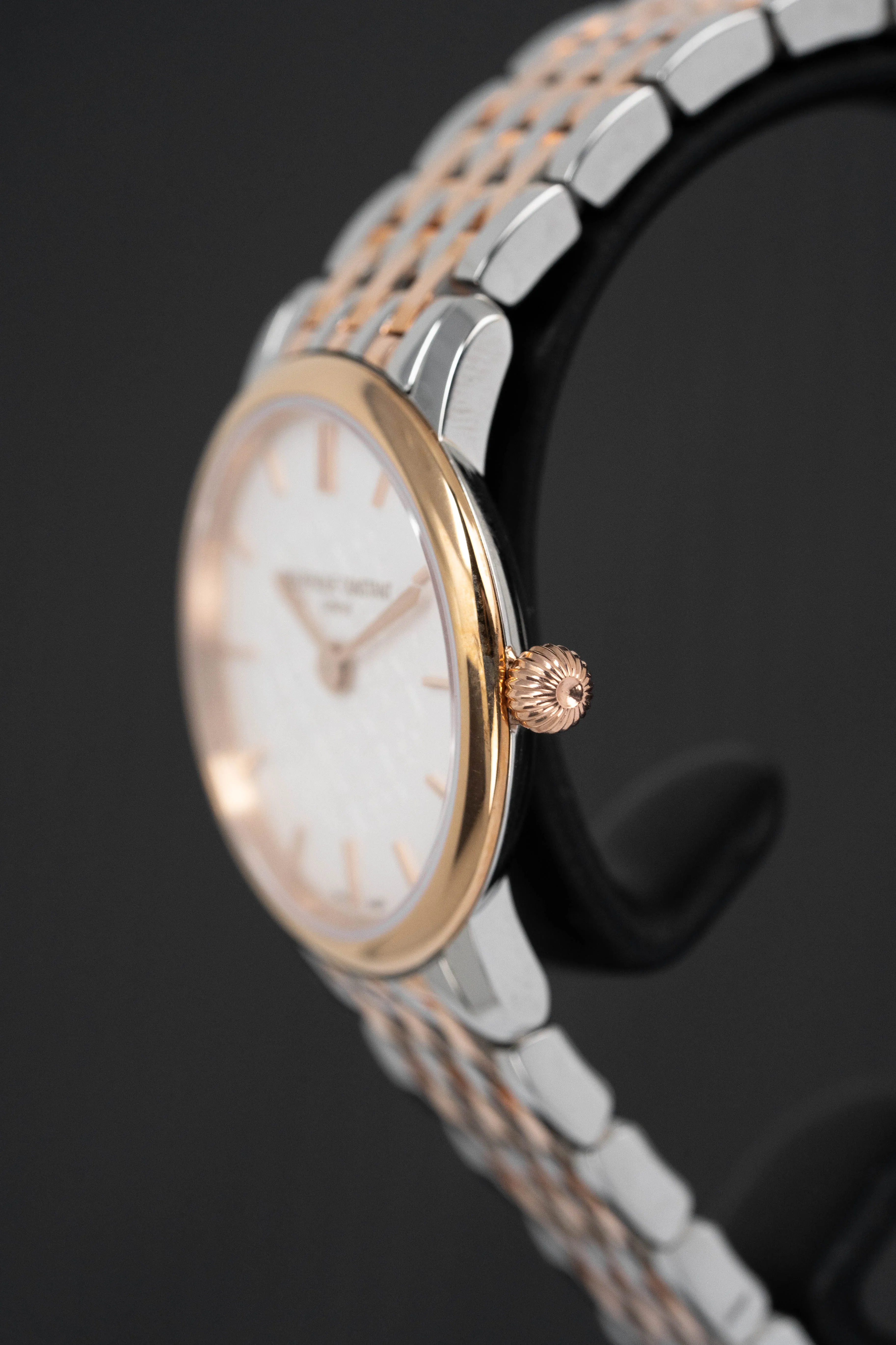 Frederique Constant Watch Ladies Classic Two-Tone Rose Gold PVD FC-200WHS2B