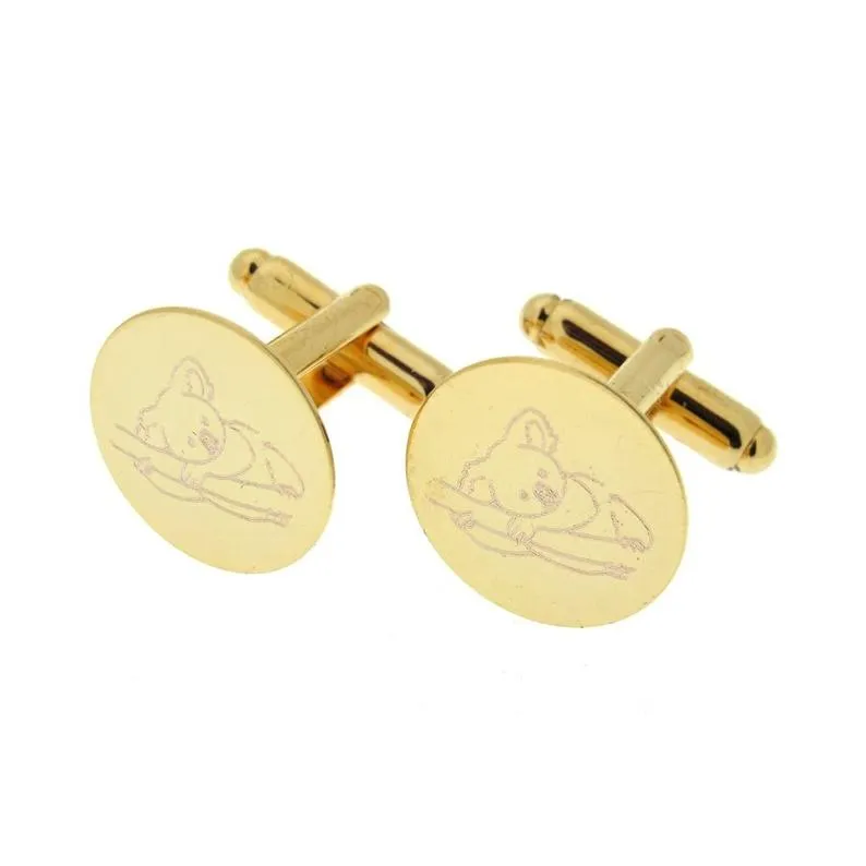 Gold Cuff Links - Groomsmen Gift