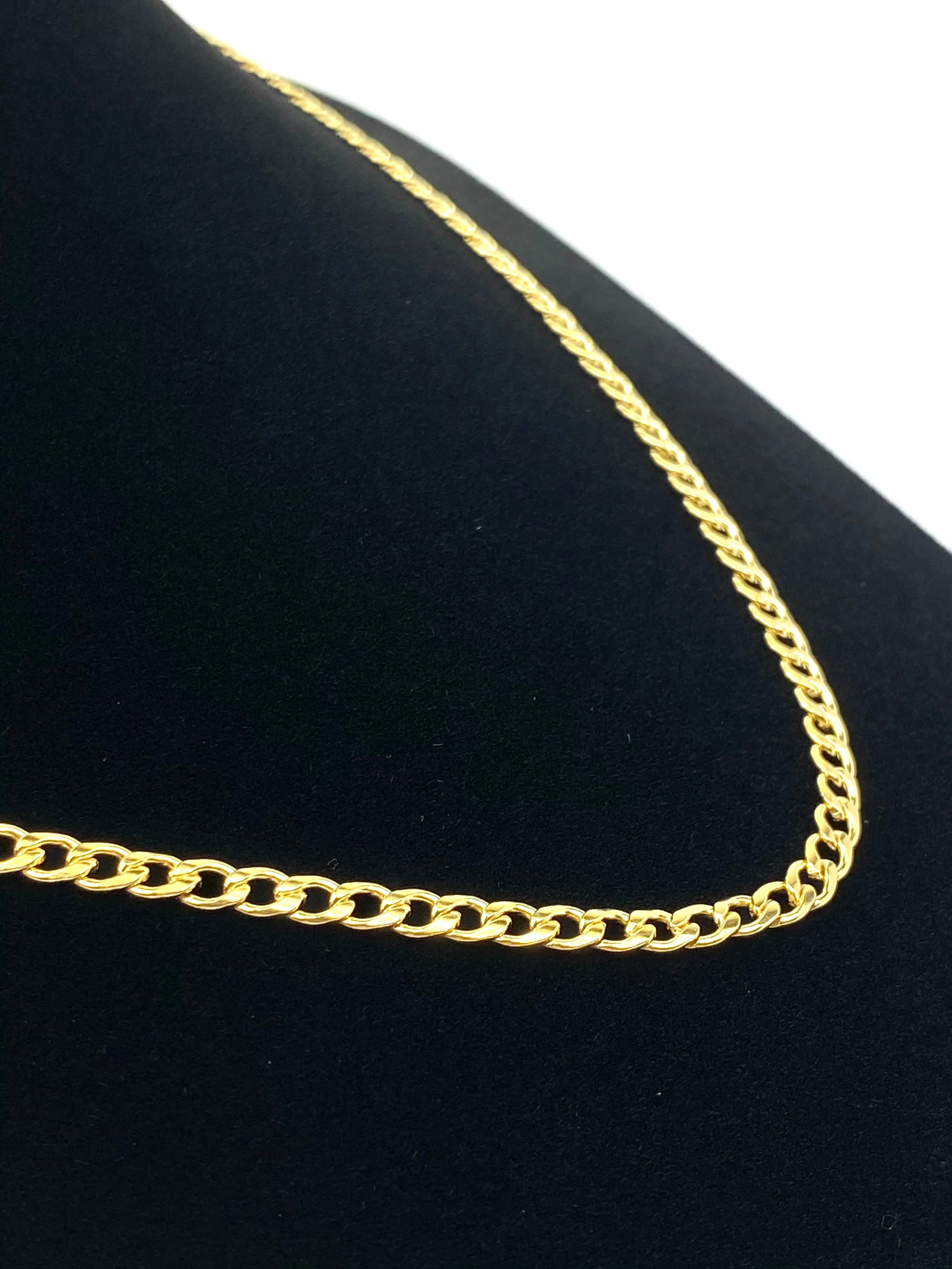 Gorgeous 14KGF 20” 4mm Cuban Curb Chain, 14KGF, 14K Gold Filled, 14K Gold Fill, Sku: S4007CHR-20