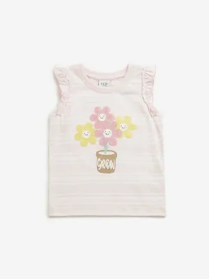 HOP Kids Light Pink Floral Top