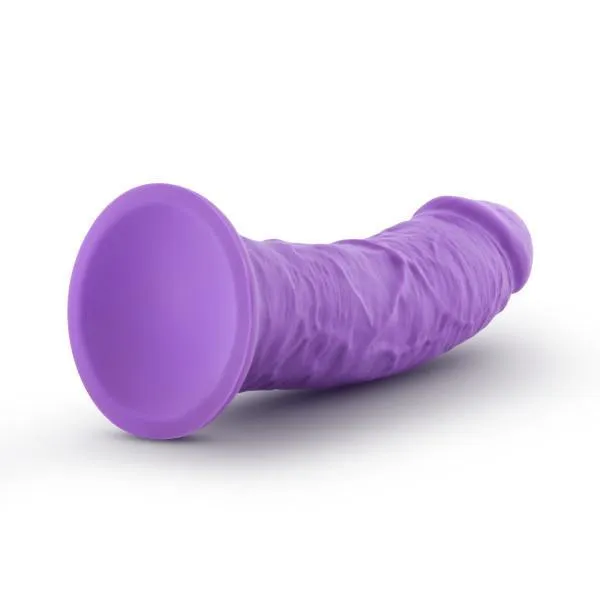 Jammy Silicone Thick Suction Cup 8 Inch Dildo - Purple