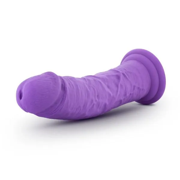 Jammy Silicone Thick Suction Cup 8 Inch Dildo - Purple