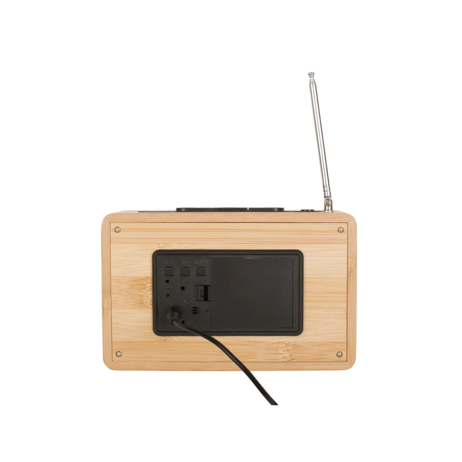 Karlsson Bamboo Retro Radio Alarm Clock