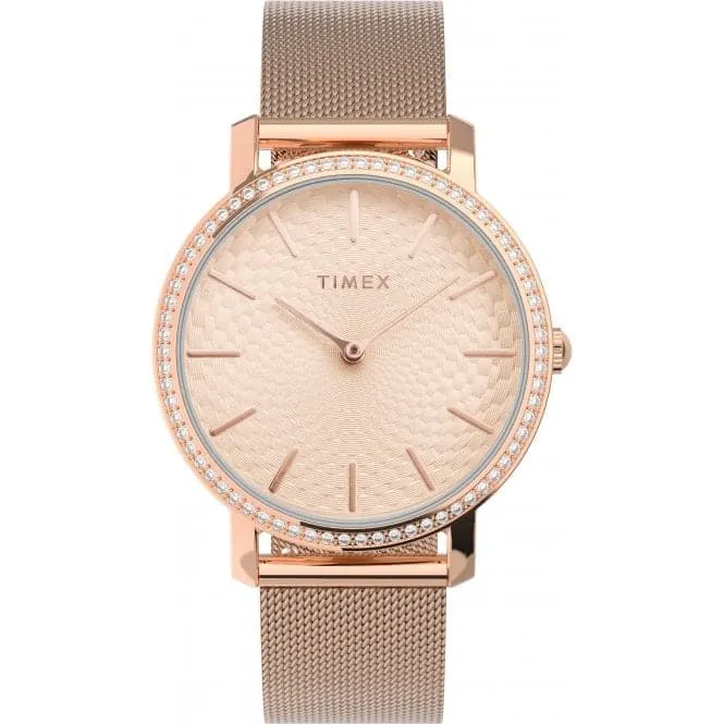 Ladies Transcend Rose Gold-Tone Watch TW2V52500