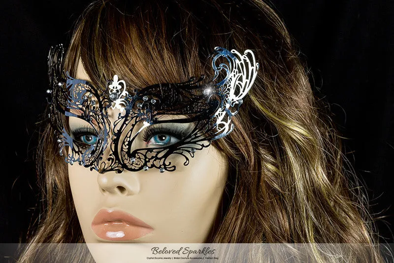 Liana Bronze Metal Lace Masquerade Mask | Metal