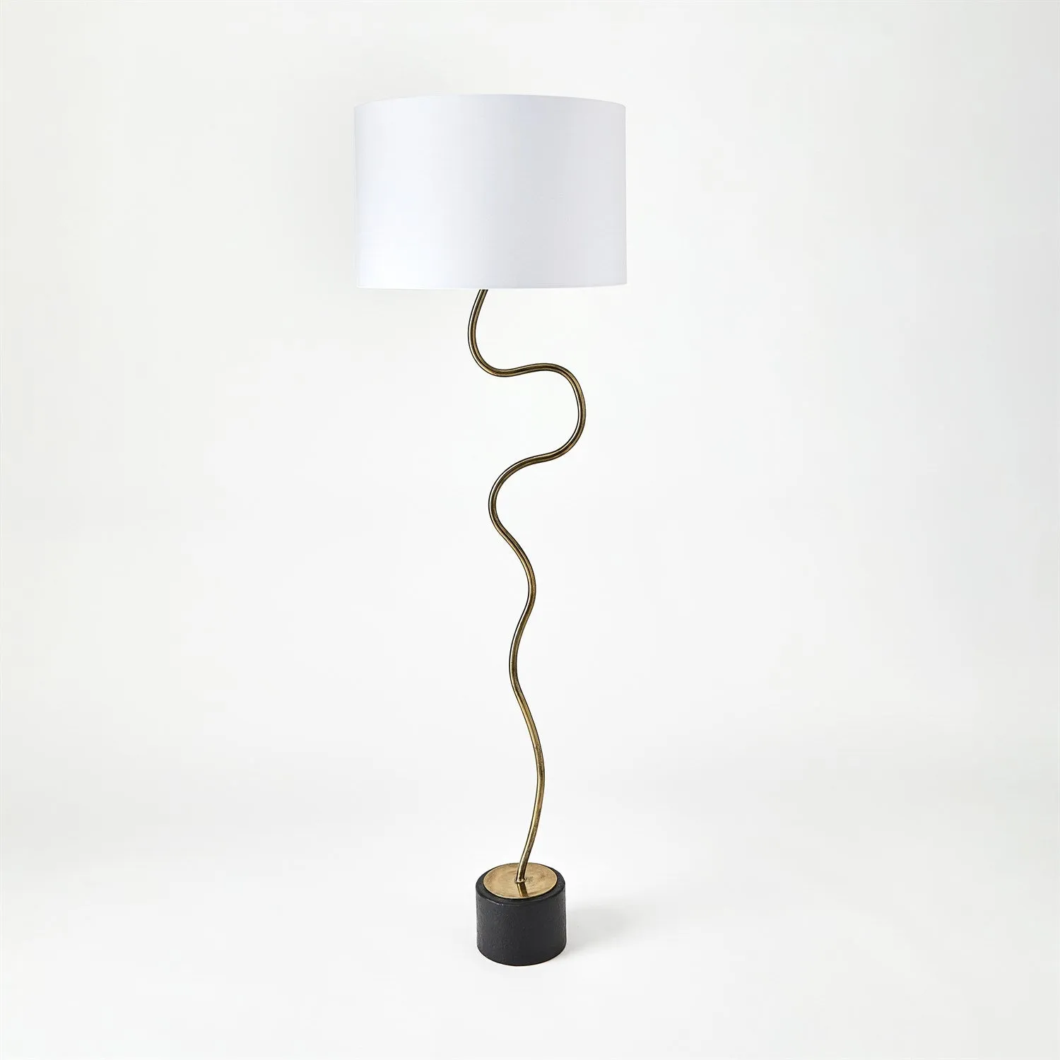 Loop Floor Lamp-Brass