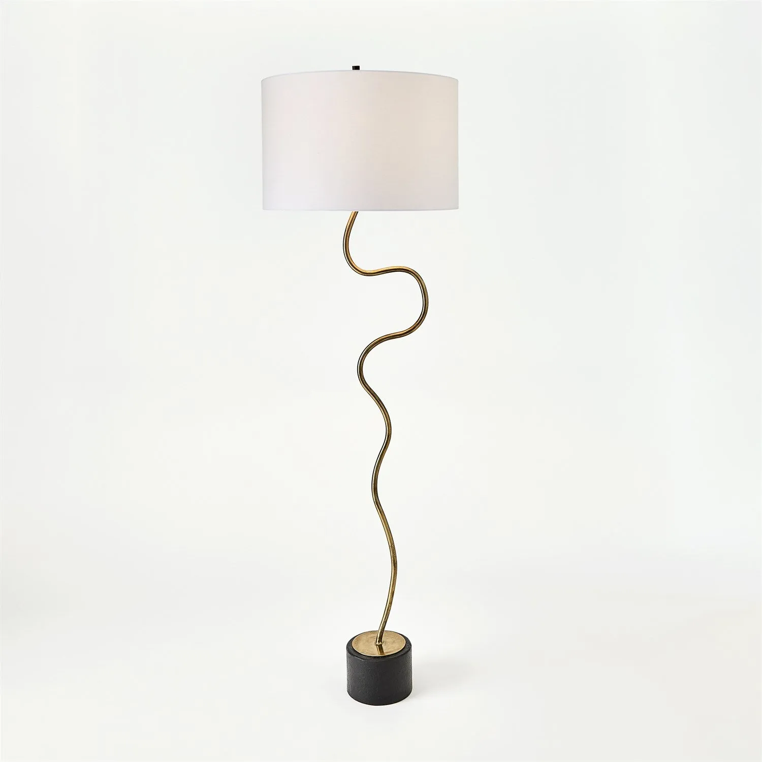 Loop Floor Lamp-Brass