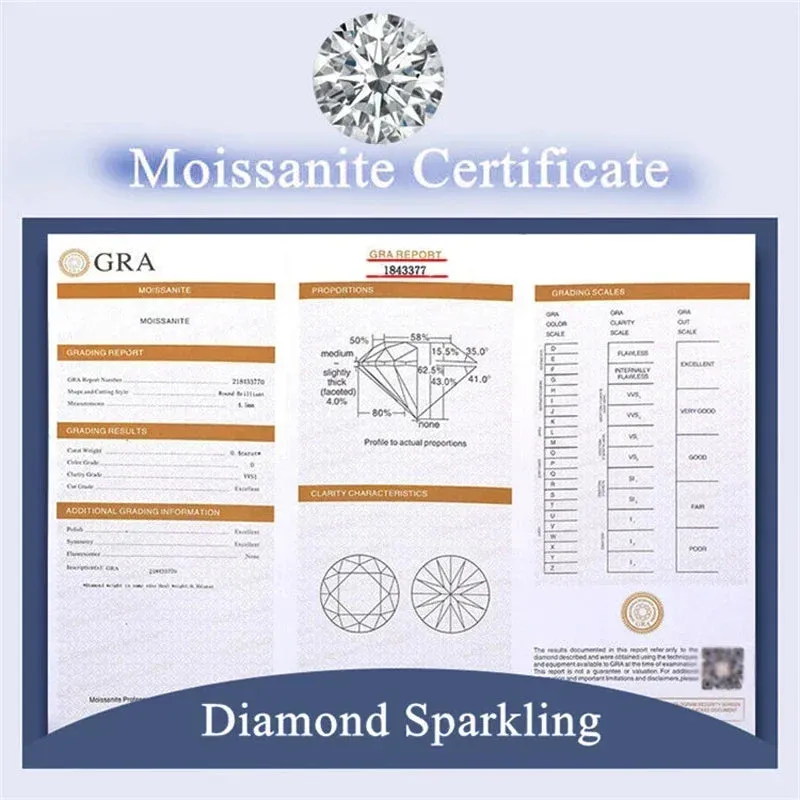 Luxury Moissanite Diamond Ring