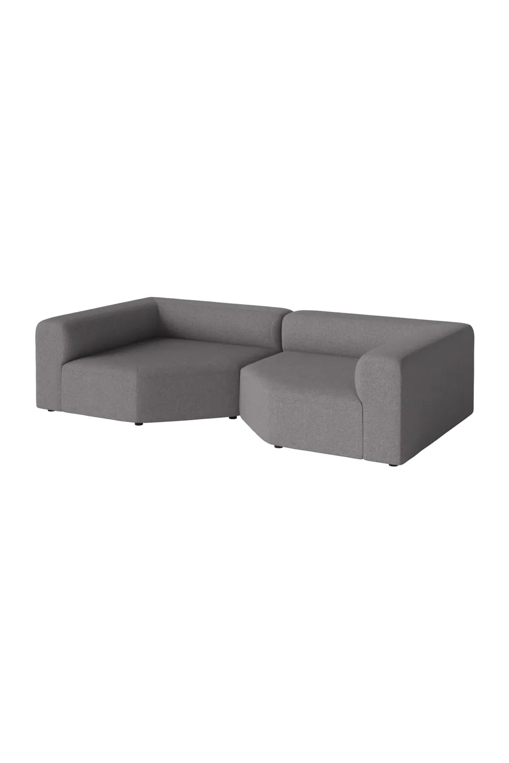 Modern Minimalist 2-Unit Modular Sofa | Bolia Angle