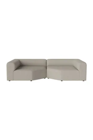 Modern Minimalist 2-Unit Modular Sofa | Bolia Angle