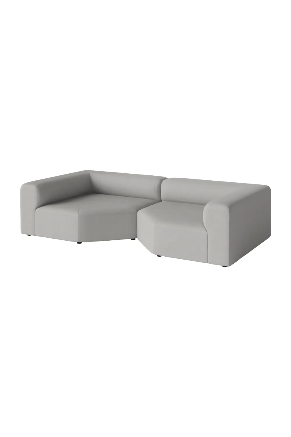 Modern Minimalist 2-Unit Modular Sofa | Bolia Angle