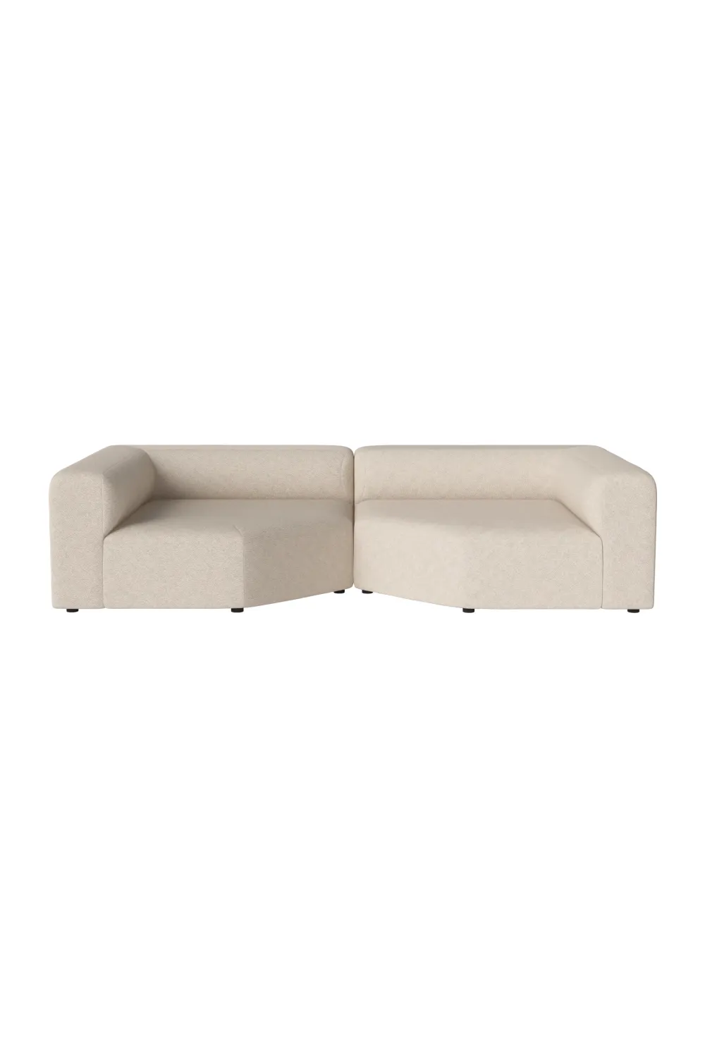 Modern Minimalist 2-Unit Modular Sofa | Bolia Angle