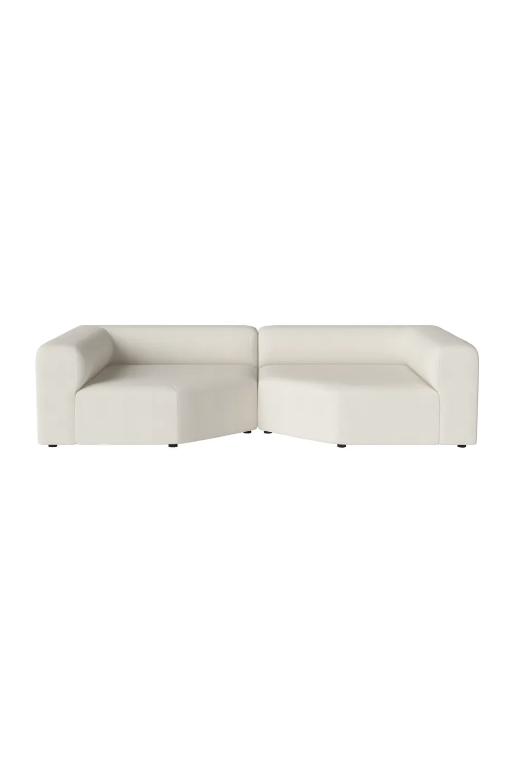 Modern Minimalist 2-Unit Modular Sofa | Bolia Angle